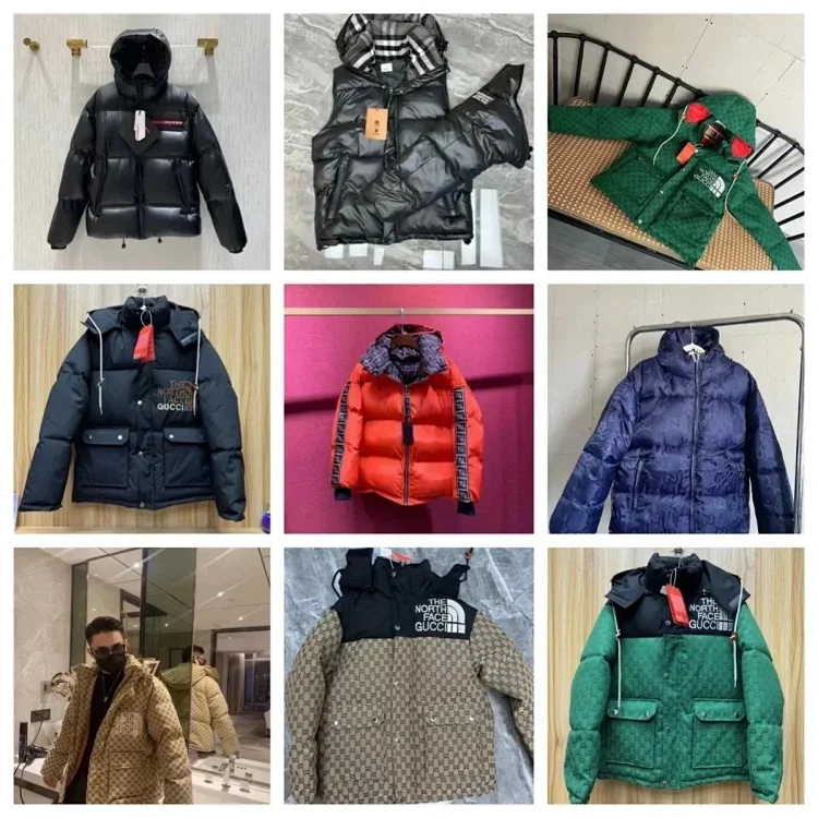 Designer down jacket                                                 
