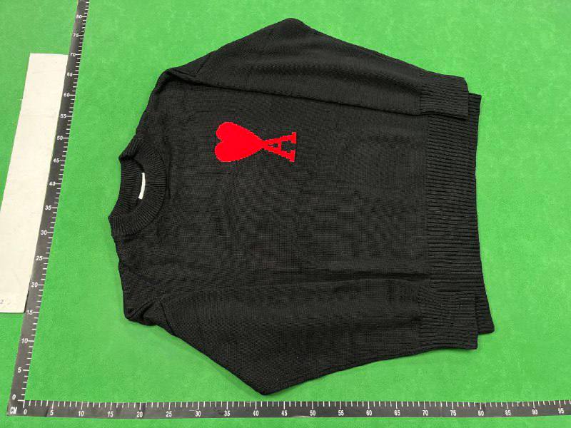 Ami knitted sweater unisex couple trend  - 4