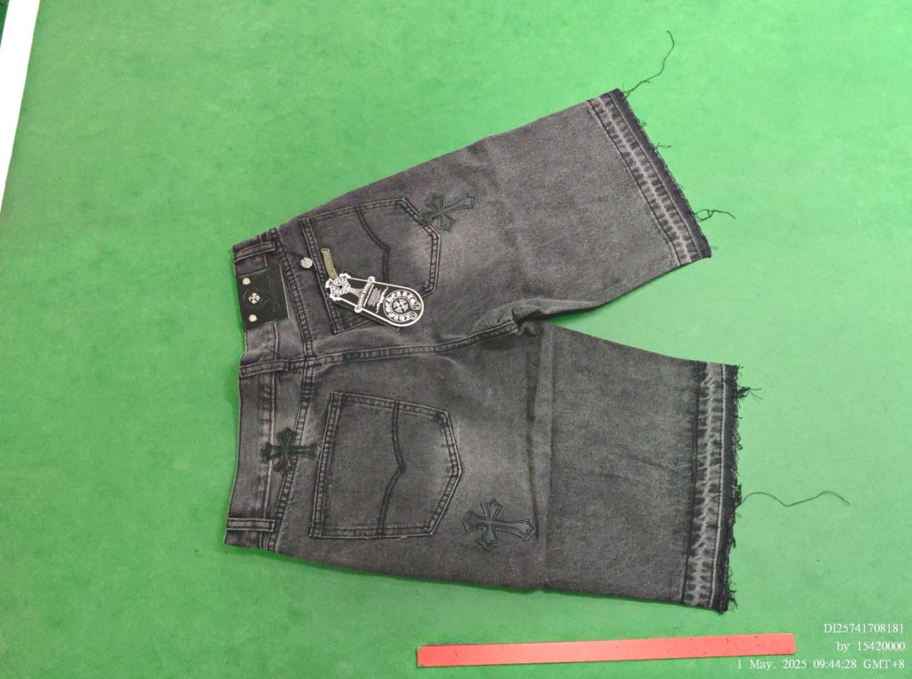  Chrome Heart Denim shorts - 4