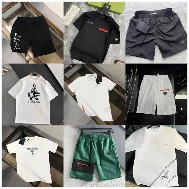 Prada PoloT-shirtShortsSuits