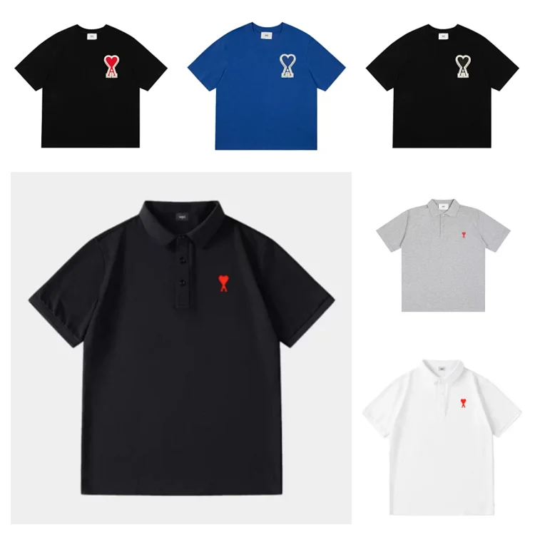 Ami Polo T-shirt TEE 11 High Quality ( 28 + styles)