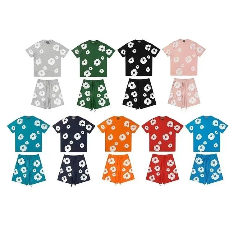 Denim tears   t-shirt  shorts