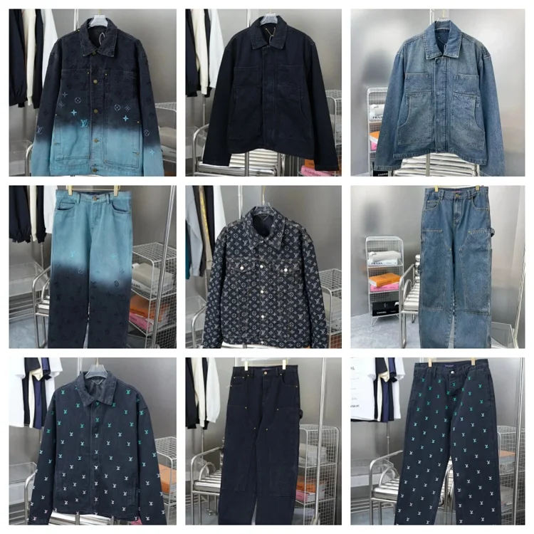 LV Louis Vuitton Denim Suit