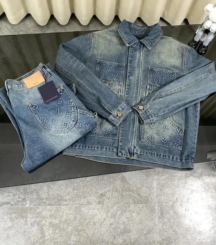 LV Louis Vuitton Denim Suit - 2
