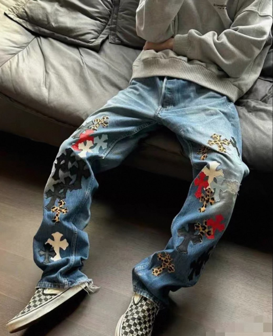 chrome hearts jeans Pants  - 2