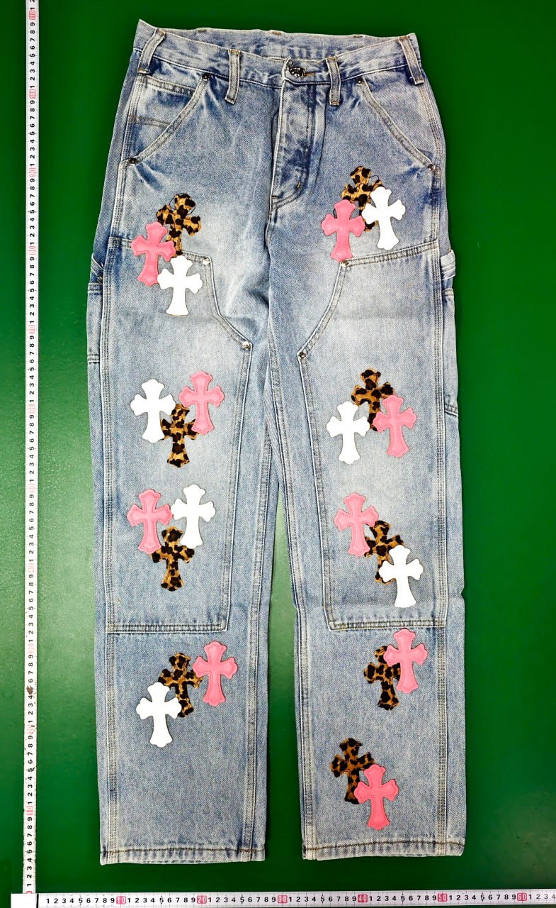 chrome hearts jeans Pants  - 4