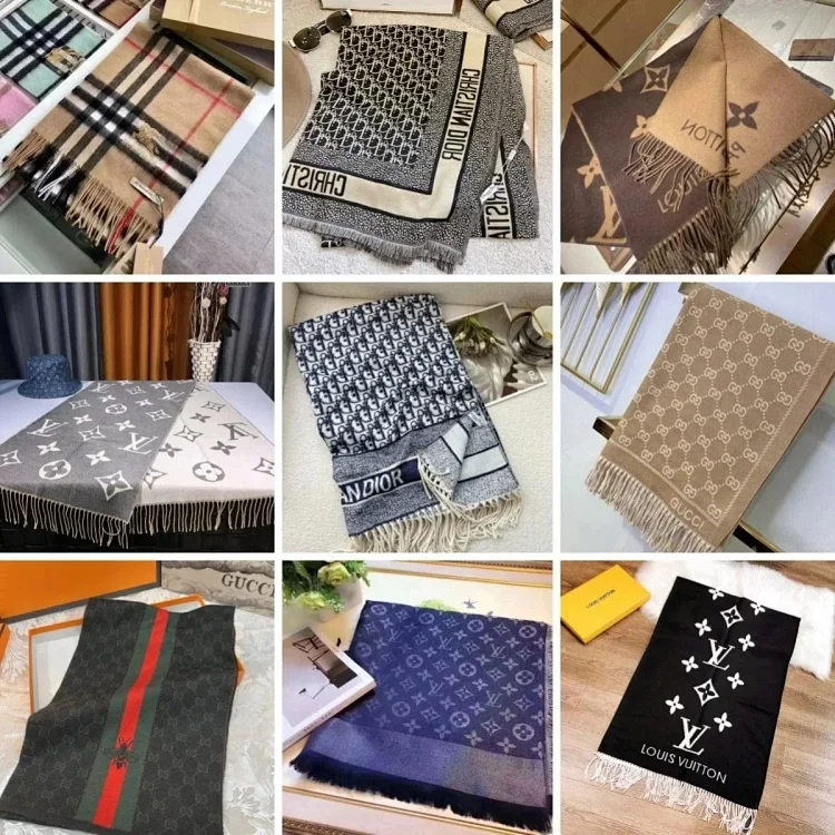 Scarves from various brands