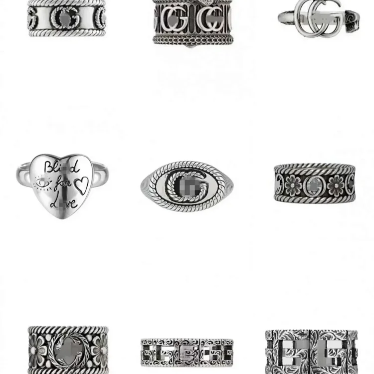 Supreme 925 Silver Ring 40 styles